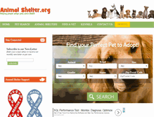 Tablet Screenshot of animalshelter.org